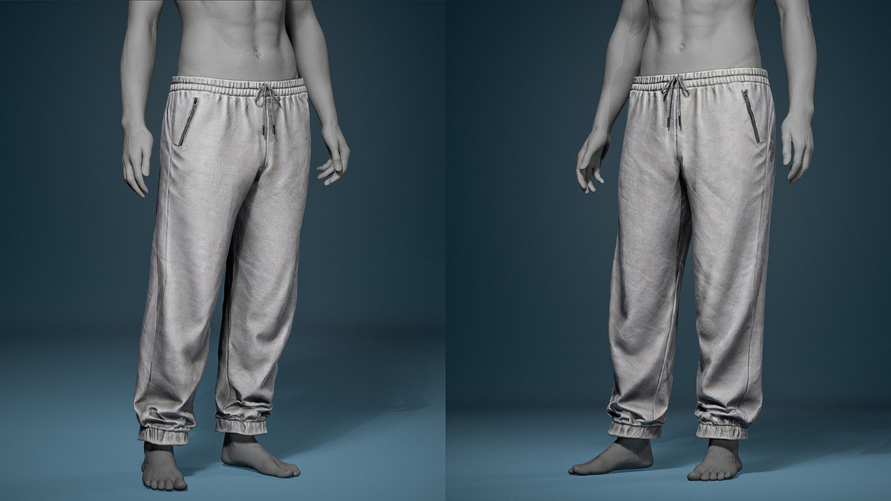Media 1 for listing Casual sweatpants - Outfit for MH Rigged