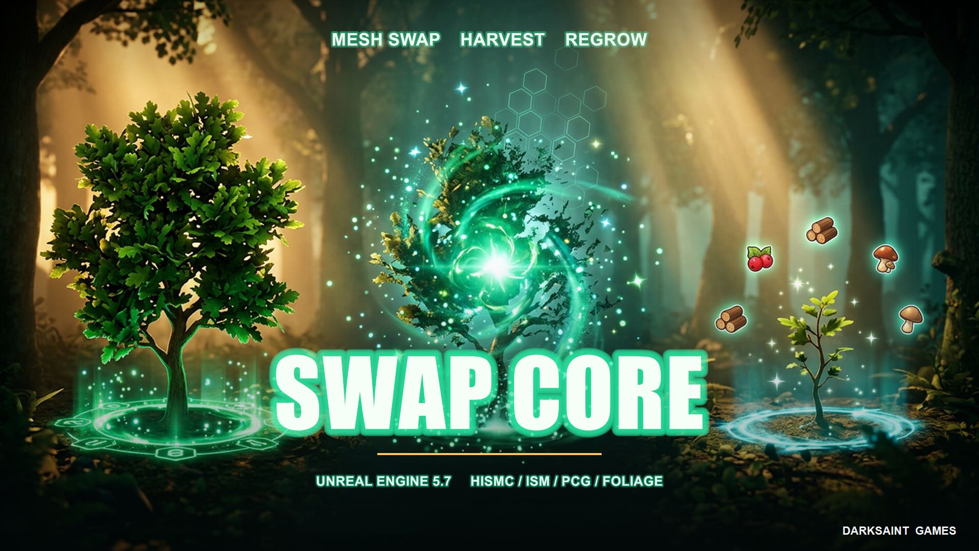 Universal Foliage and mesh Swap | Fab