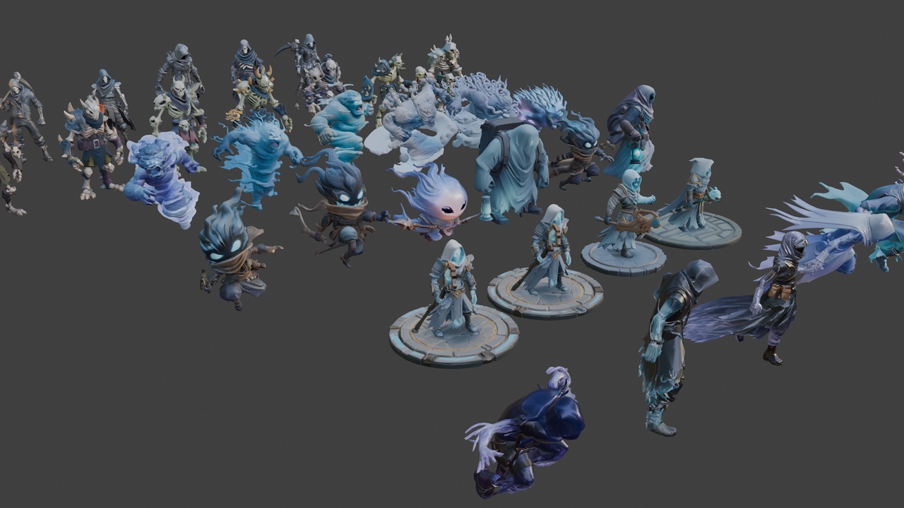 Media 1 for listing Necromancer Character Bundle ☠️ (34 Characters)