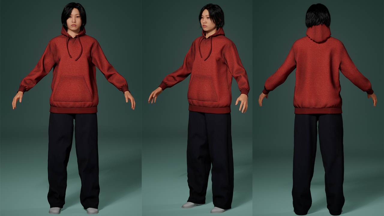 Media 1 for listing Parametric Streetwear Outfit Pack for MetaHuman
