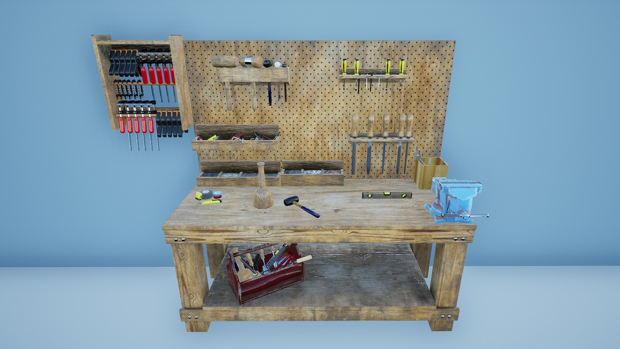 Workshop Tools and Toolboxes - PBR | Fab