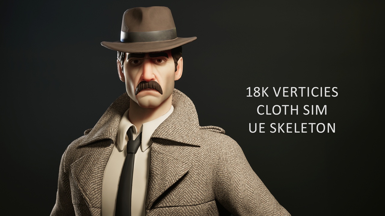 Media 1 for listing Noir Detective (STYLIZED)