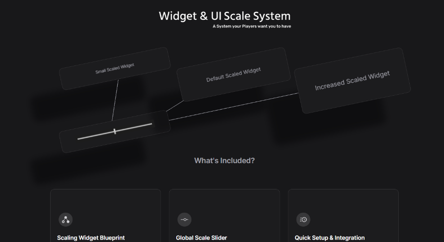Widget & UI Scale System | Fab