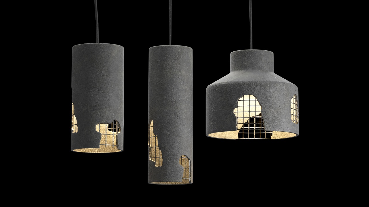 Media 1 for listing Concrete pendant lights