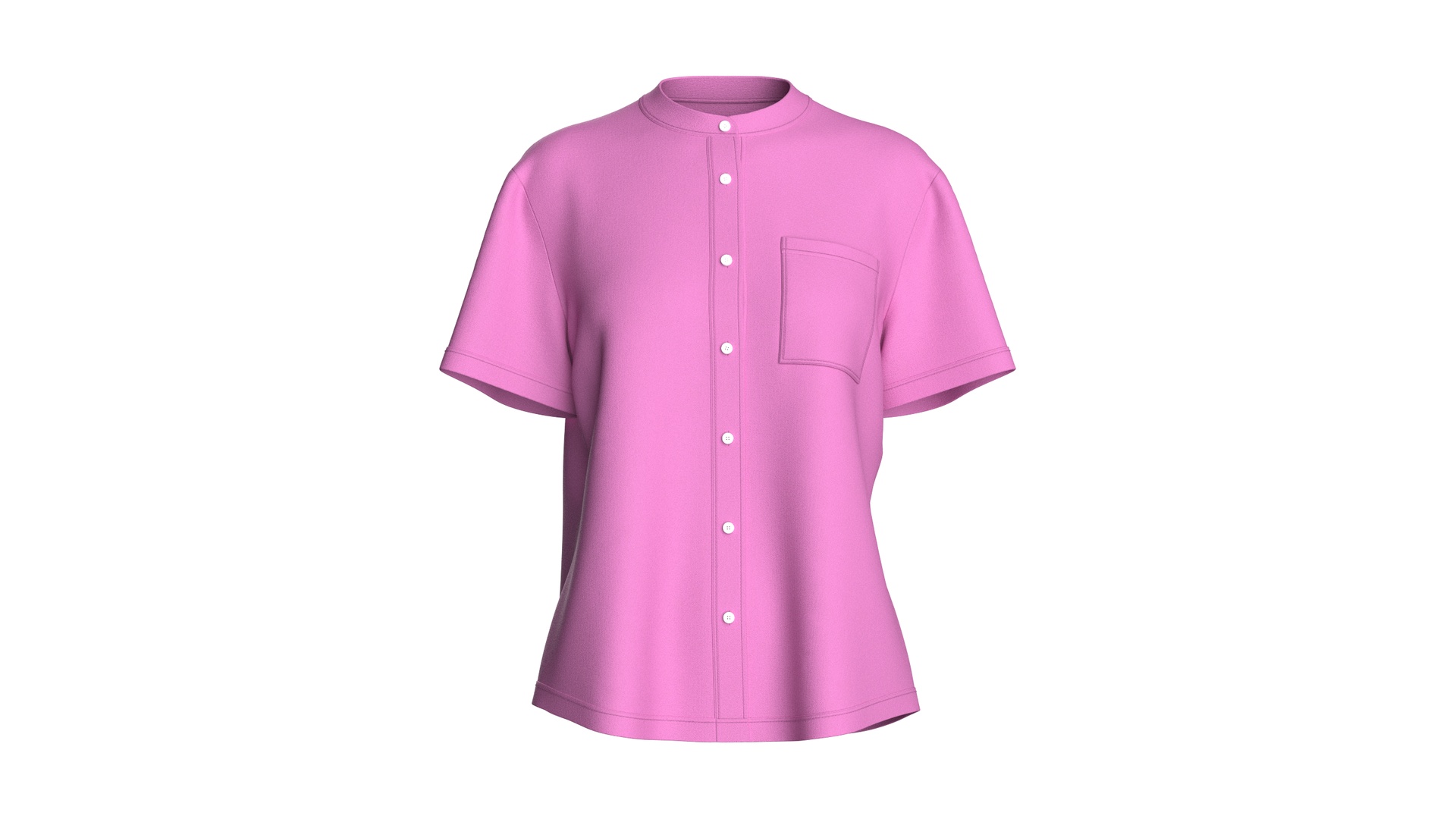 Media 1 for listing Girls Mandarin Shirt With Pocket | High Poly
