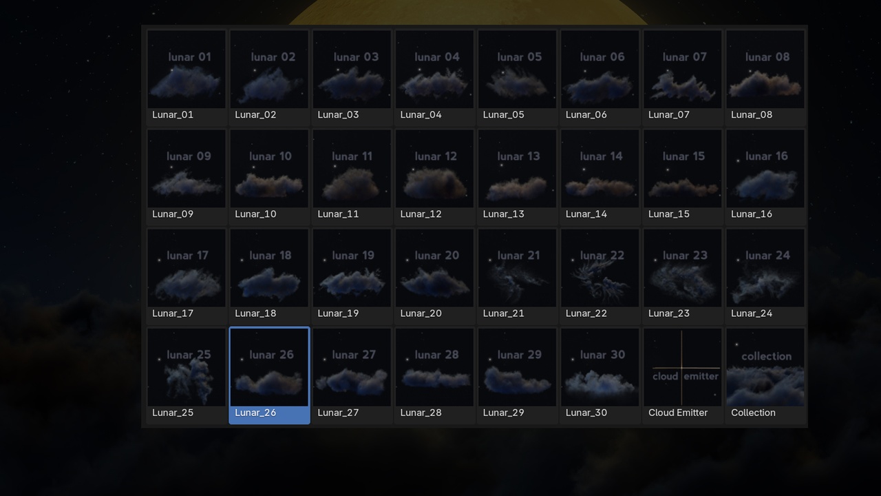 Media 1 for listing Lunar Clouds Pack - Fluffy Clouds Planes