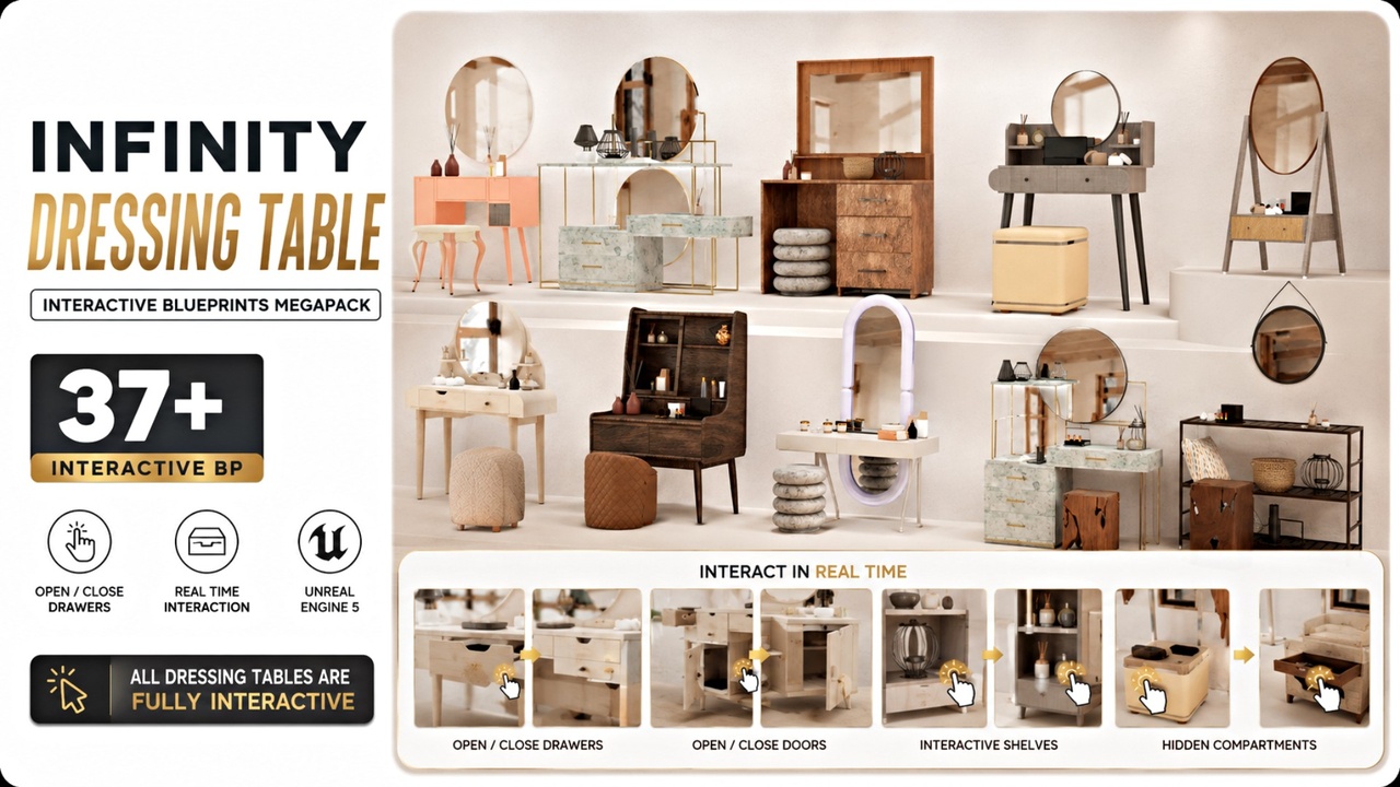 Media 1 for listing Infinity Dressing Table