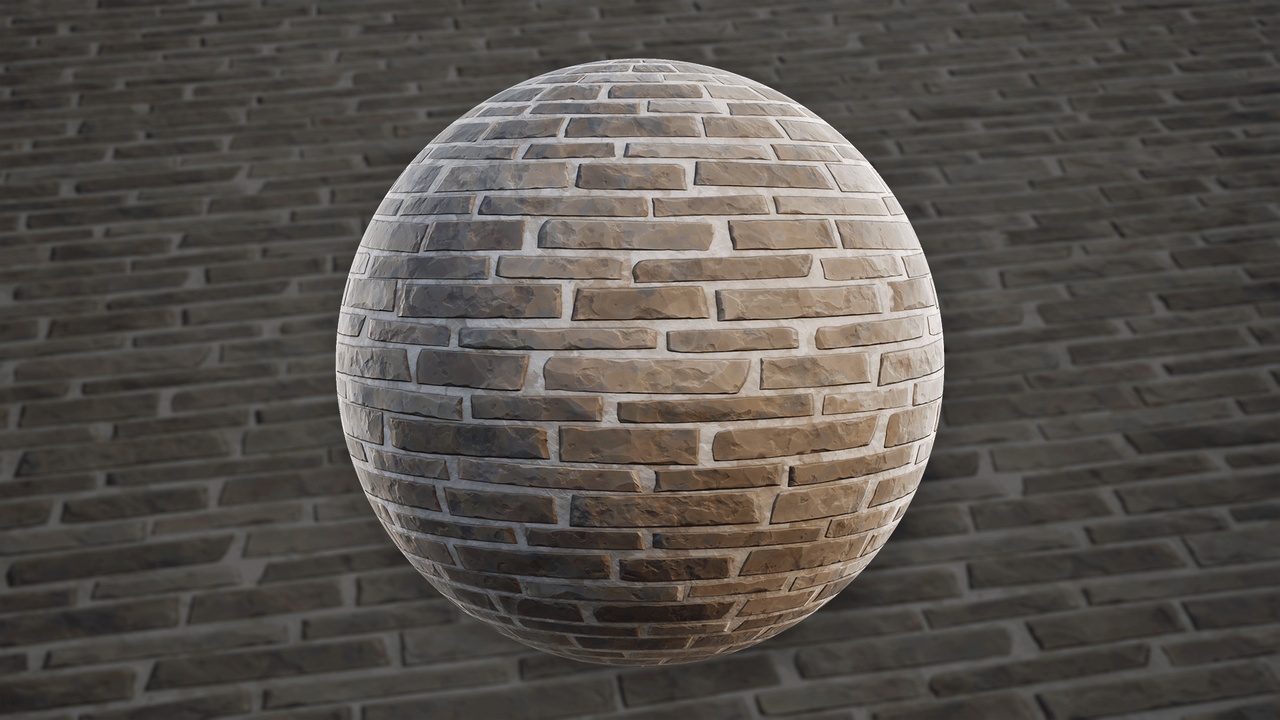 Media 1 for listing Stylized Stone Wall 05A - Material