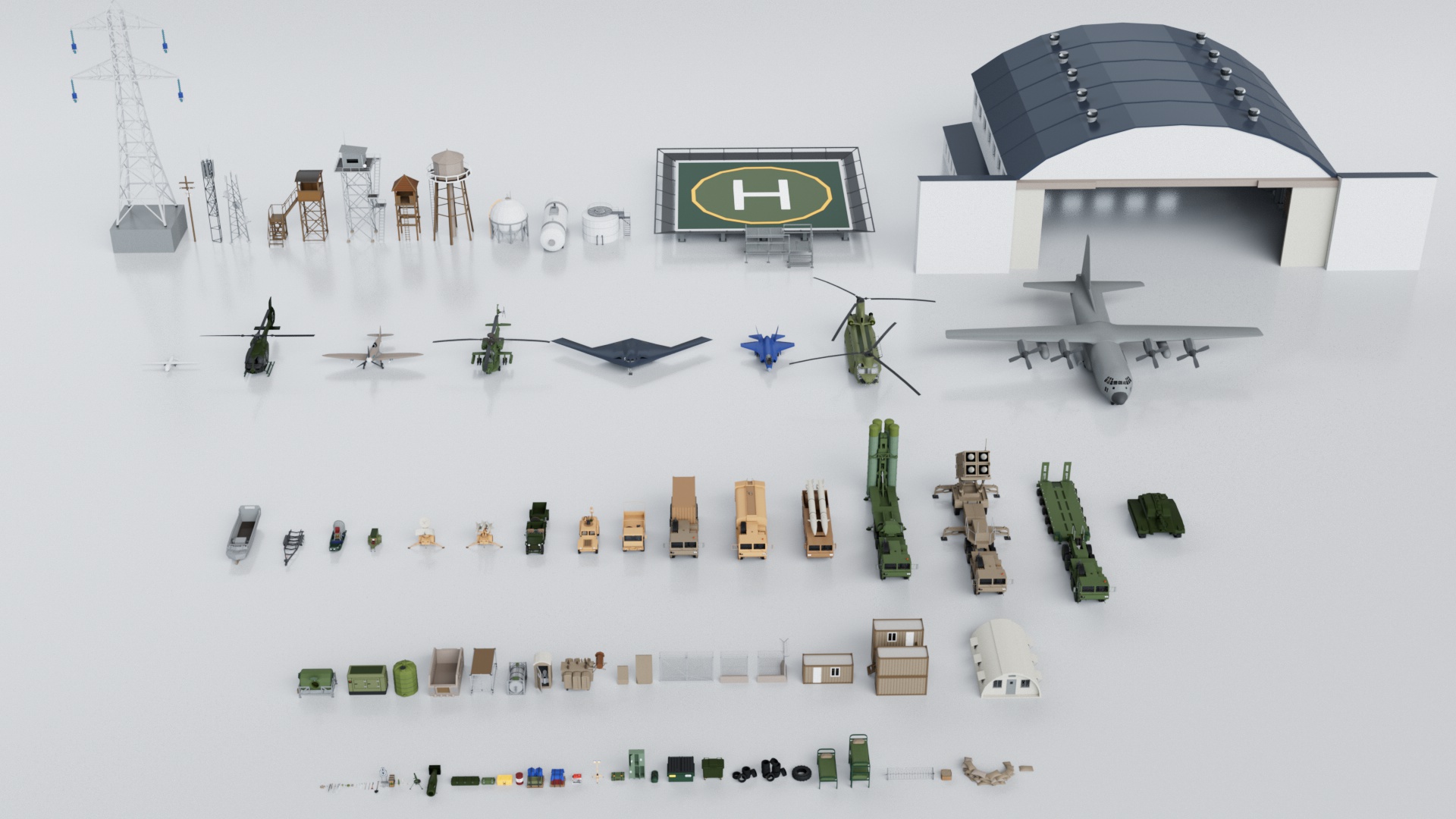 Military Mega Pack Collection - Game Ready | Fab