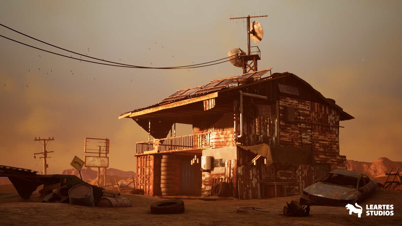 Post Apocalyptic Desert Environment ( Post Desert Apocalyptic Wild Desert 3D ) 제품 등록을 위한 미디어 1개