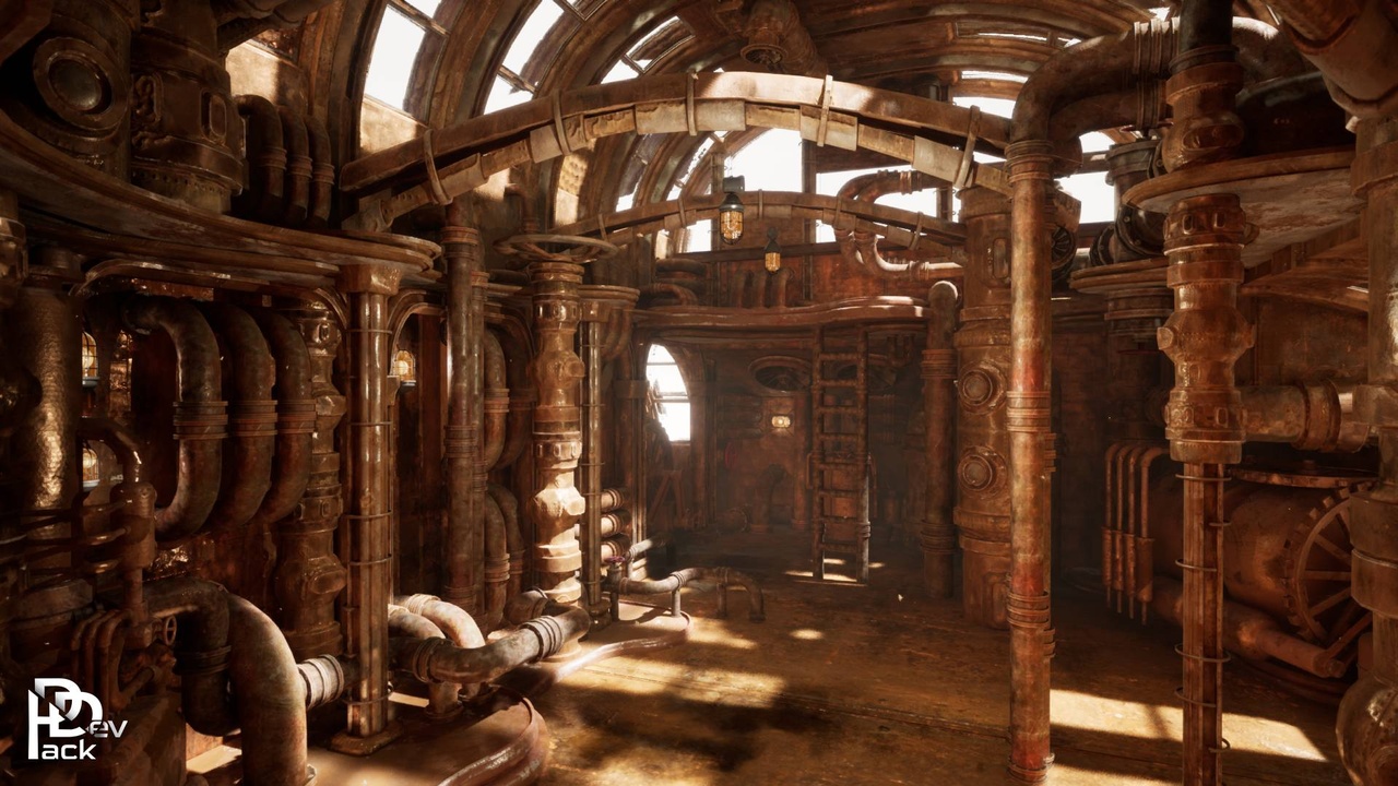 Media 1 for listing Steampunk Interior / 51 Assets