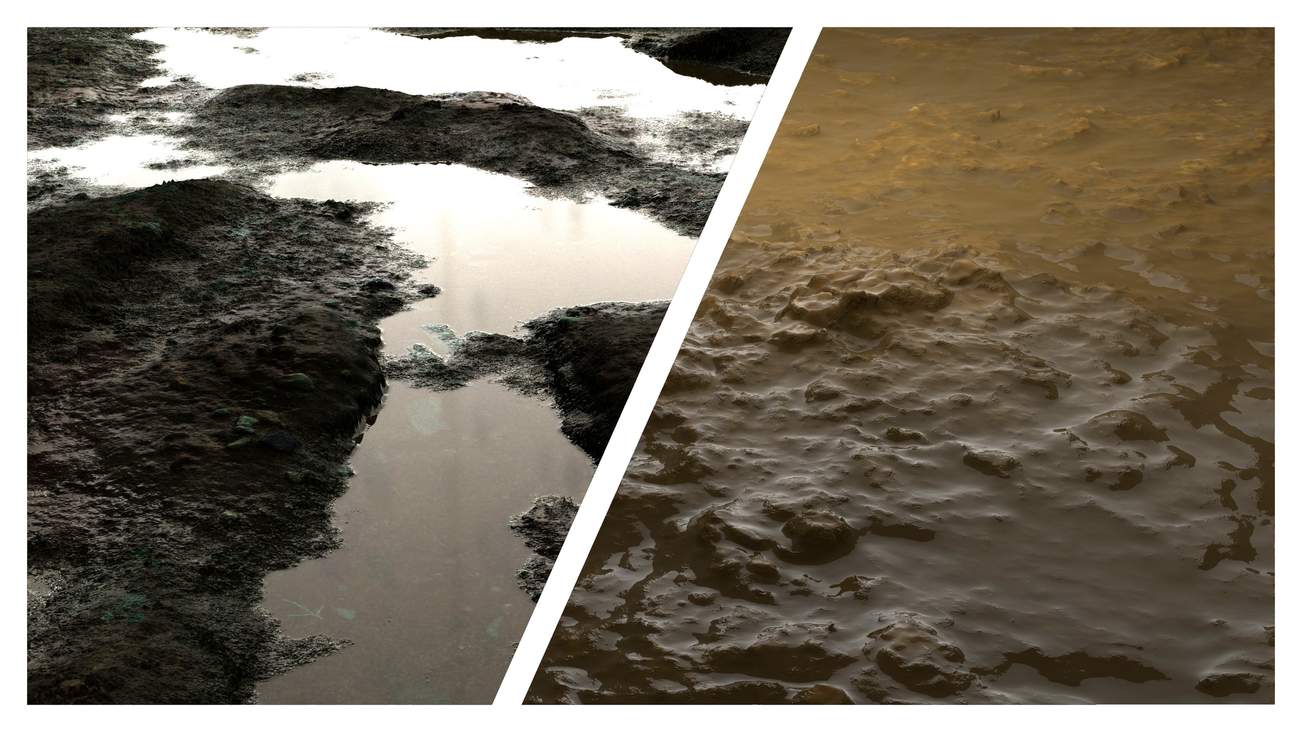 Media 1 for listing Wet Mud PBR Texture Combo