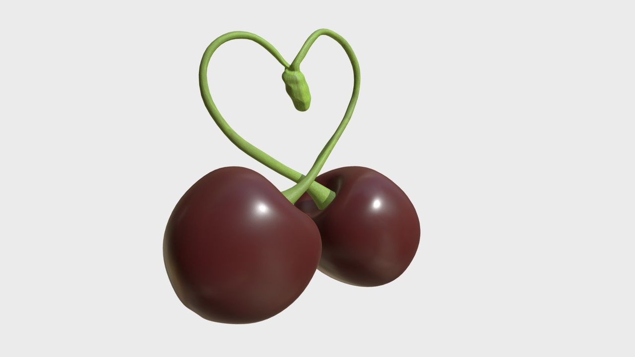 Media 1 for listing Cherries forming a heart