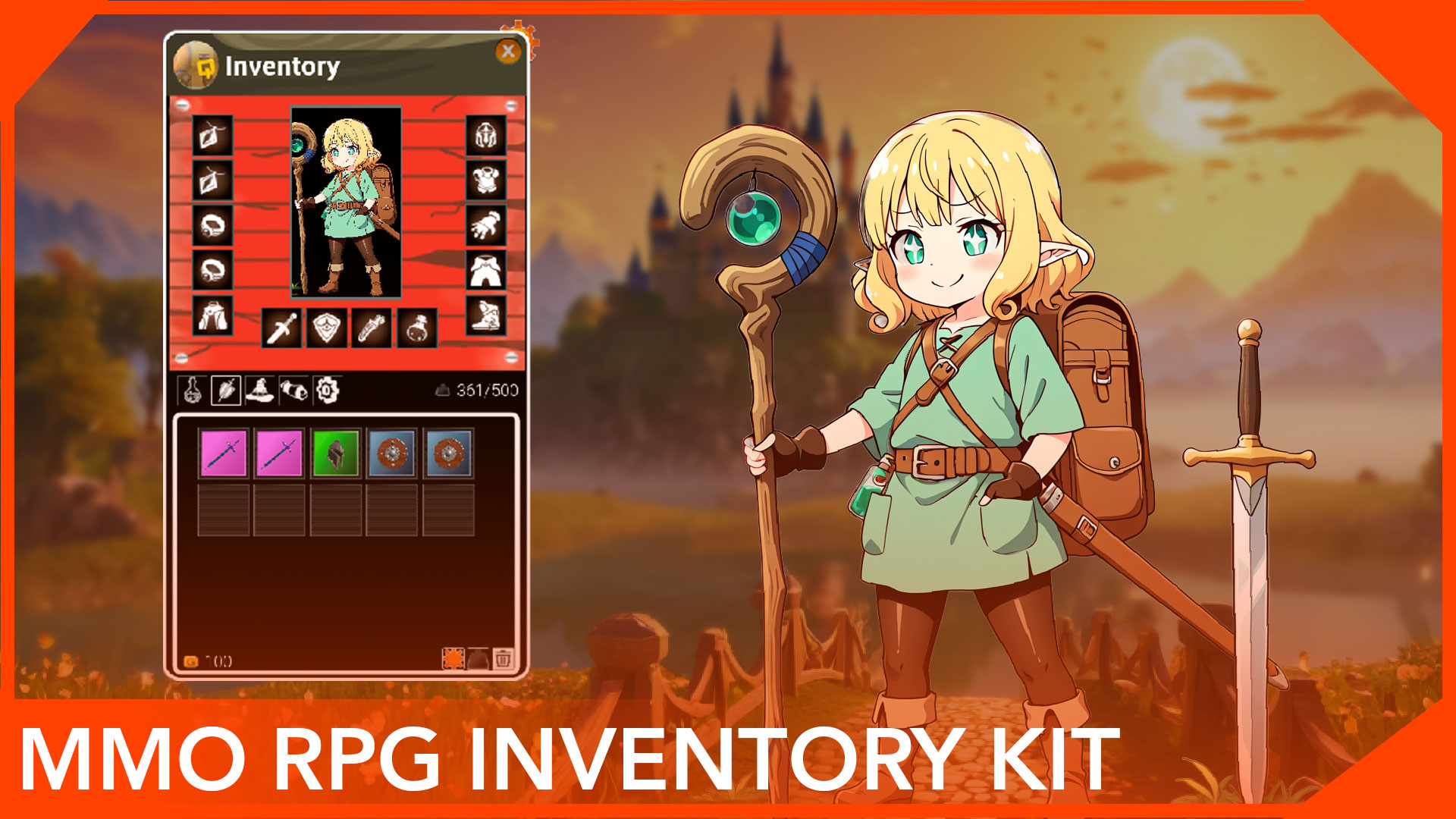 MMO RPG Inventory Kit | Fab