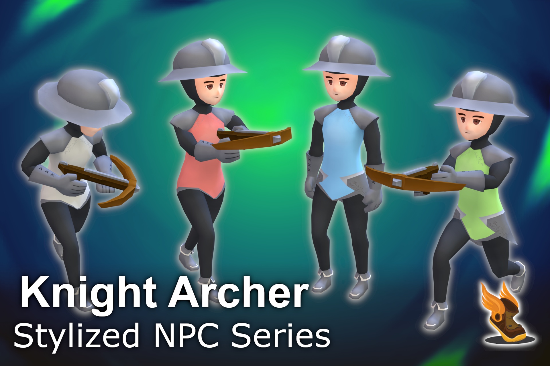 Media 1 for listing Stylized NPC - Knight Archer