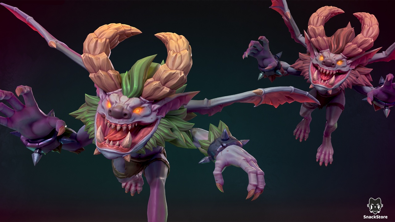 Media 1 for listing Stylized Fantasy Character (Morvane Duskwing)