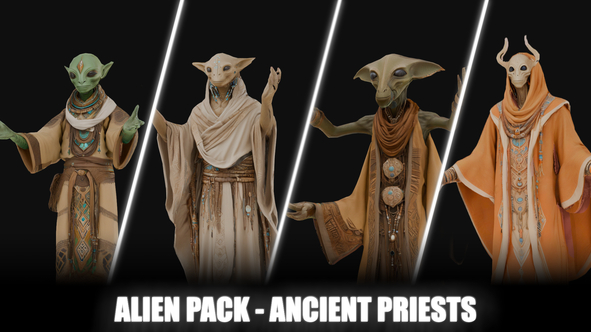 ALIEN PACK - ANCIENT PRIESTS | Fab