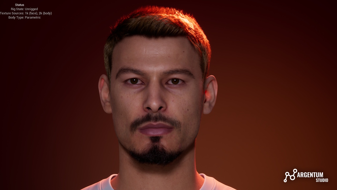 Media 1 for listing Male Short Hair - Argentum - M005