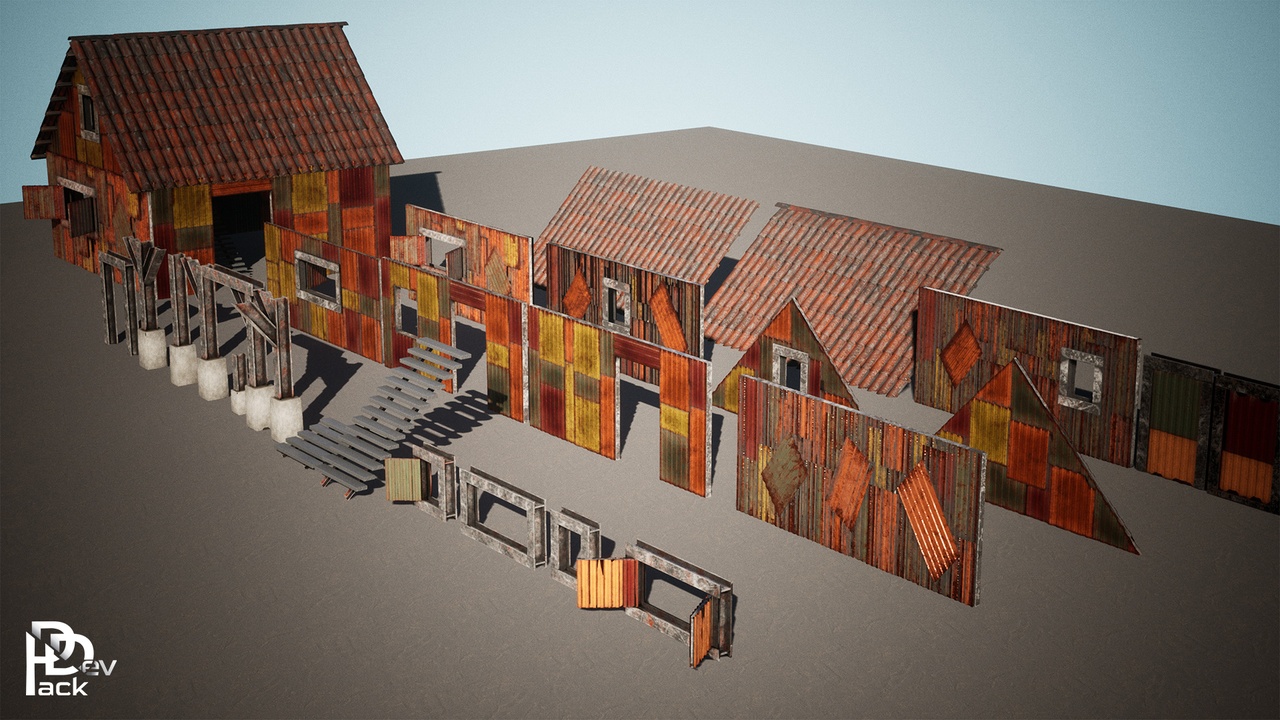 Multimedia 1 para anuncio Modular Iron House / 27 Assets
