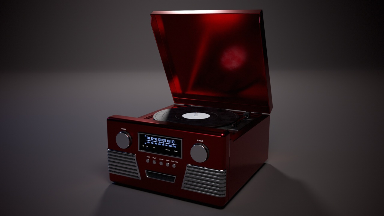 Retro Record Player | Fab