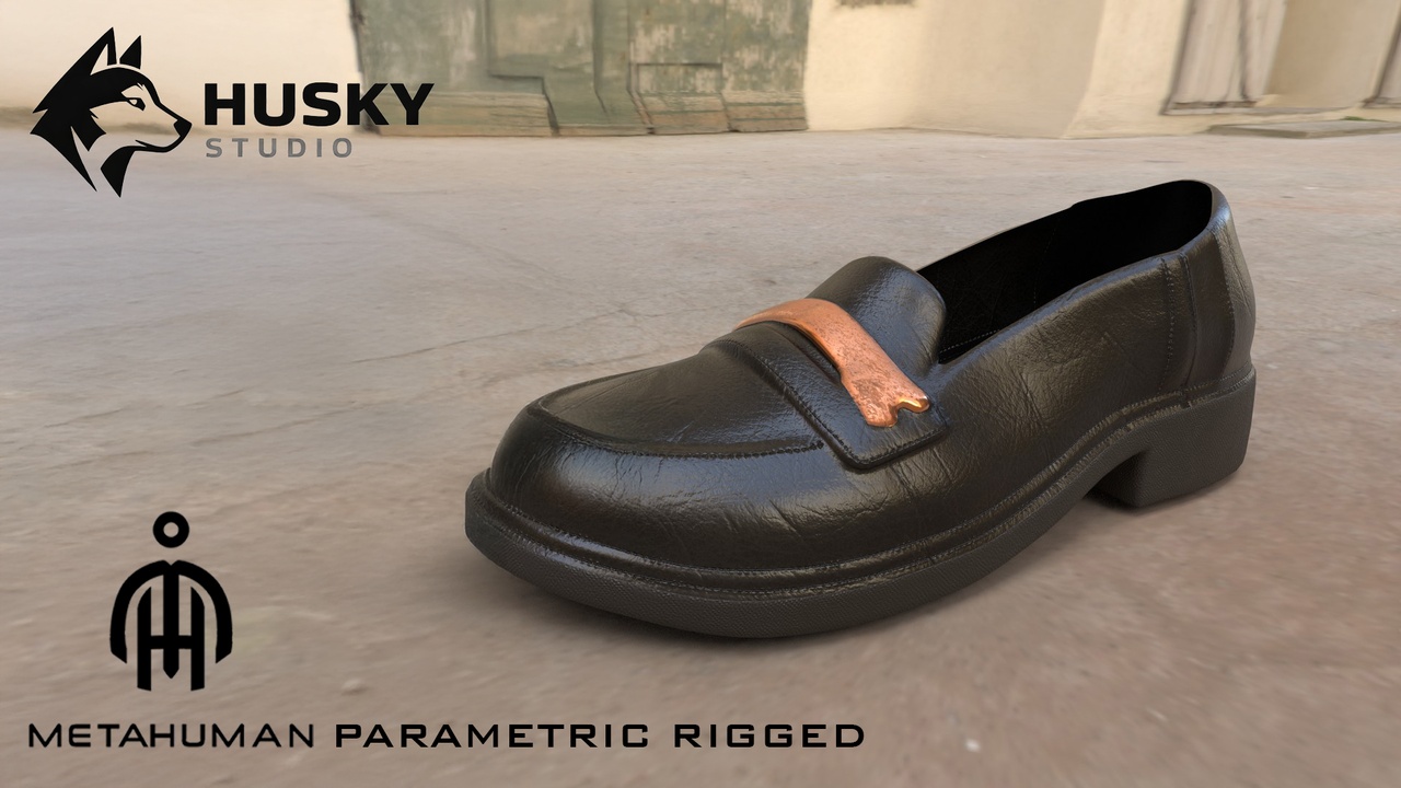 Media 1 for listing Loafers - 16 - Parametric - Metahuman - MHPKG outfit - MH Rigged