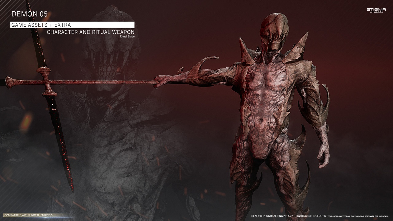 Media 1 for listing Demon 05 - Game Assets + Extra | STIGMA STUDIOS