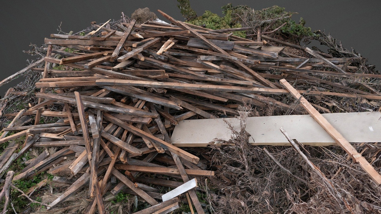 الوسائط 1 للقائمة Waste heap lumber bonfire