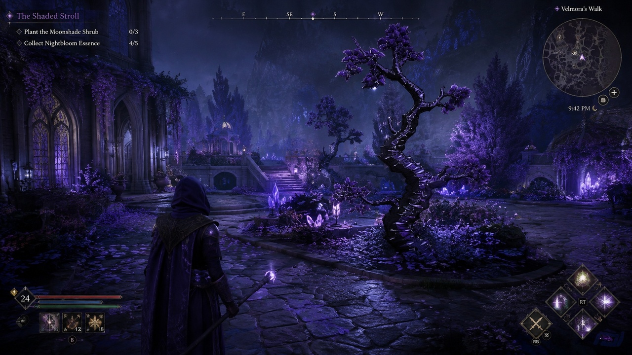 Media 1 for listing Twisted Violet Tree – Stylized Dark Fantasy Tree