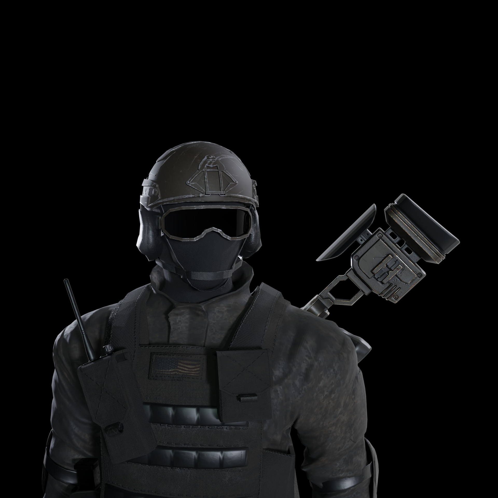 Media 1 for listing Elite Tactical Soldier – Advanced Special Forces Operator | Game-Ready, Rigged &
