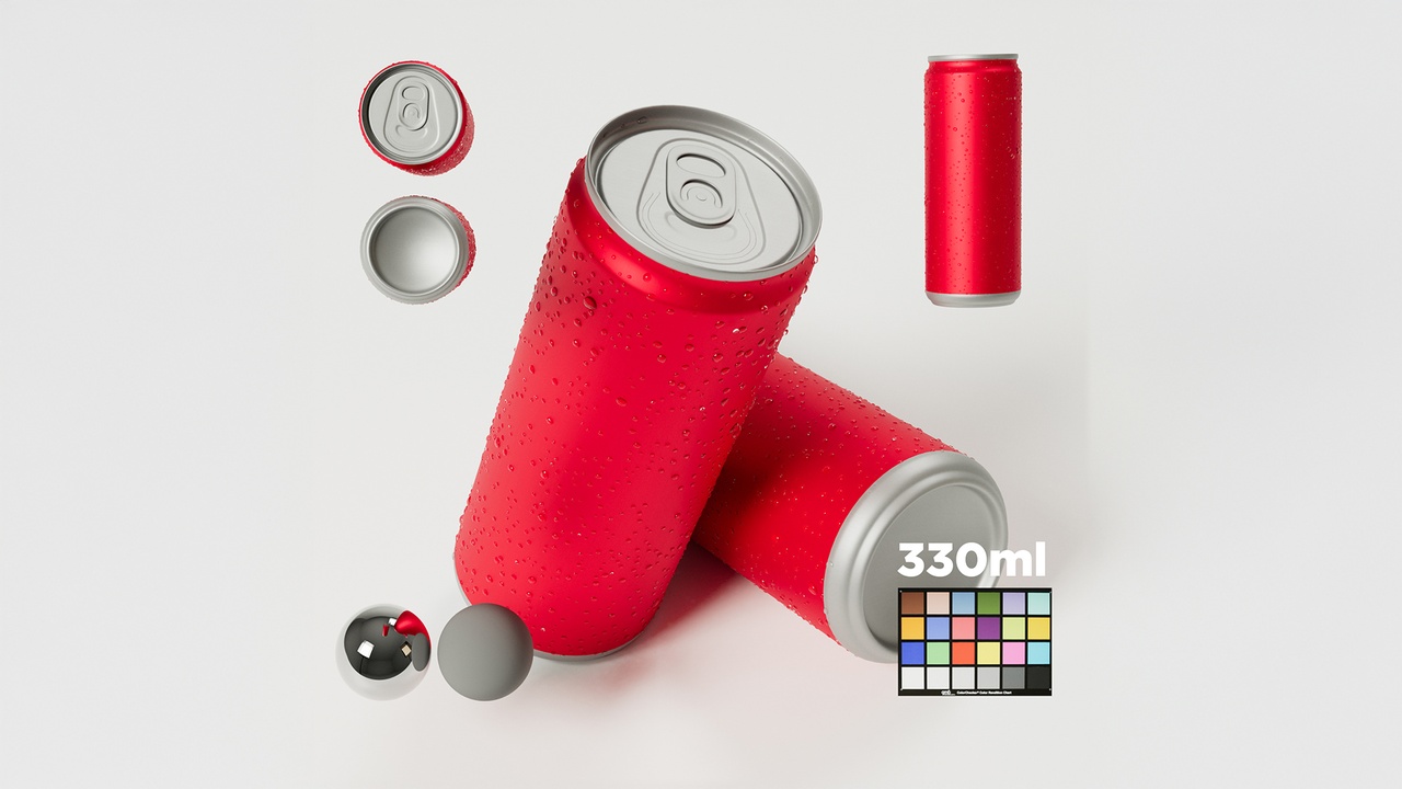 Soda Can - 330ml 제품 등록을 위한 미디어 1개