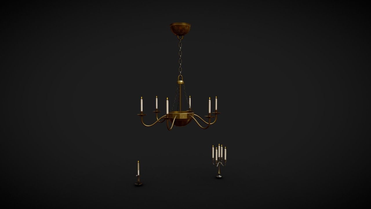 Media 1 for listing Candles And Chandelier