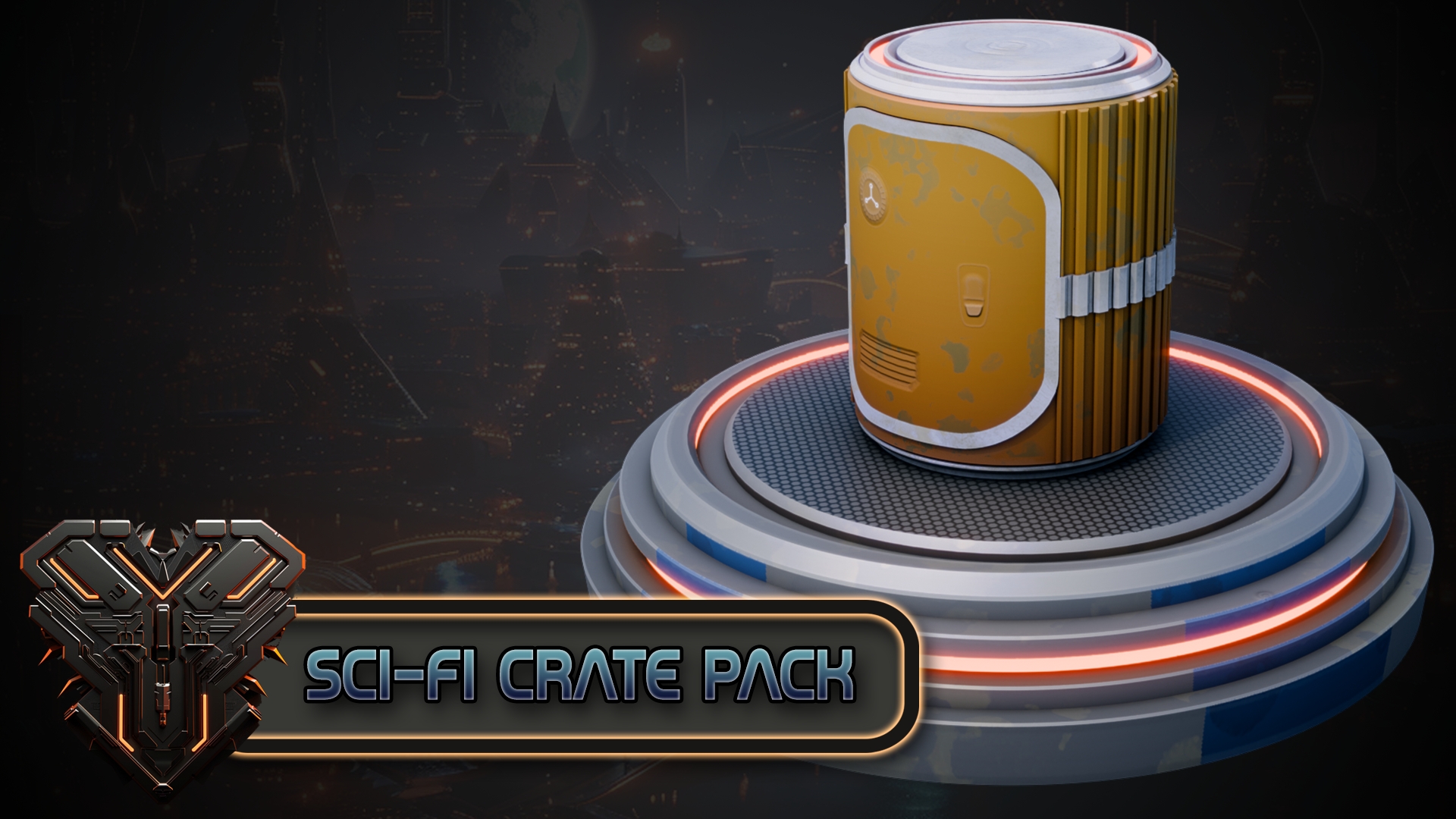 20 Sci-Fi Crates Pack | Fab