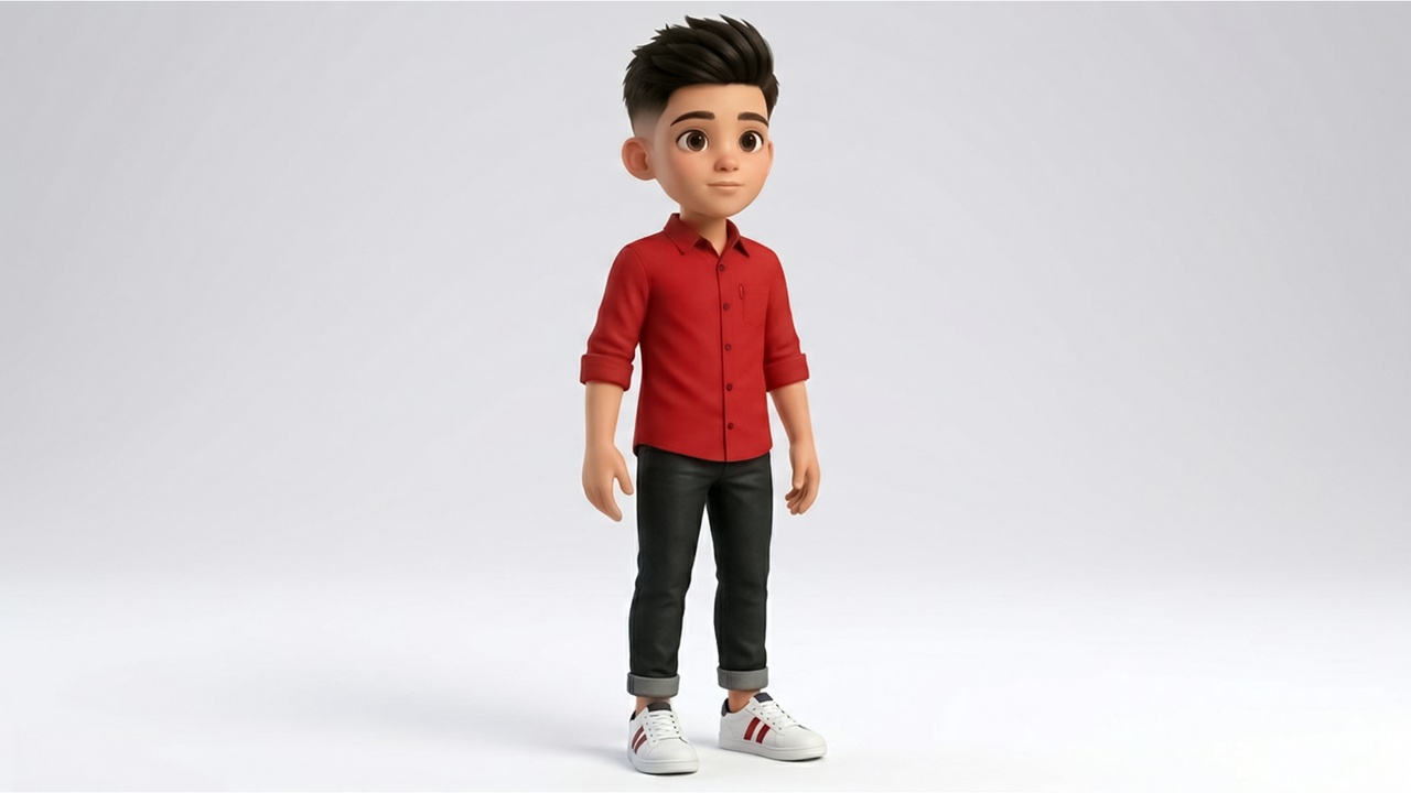 Media 1 for listing Cartoon Boy Character Rigged with Animations