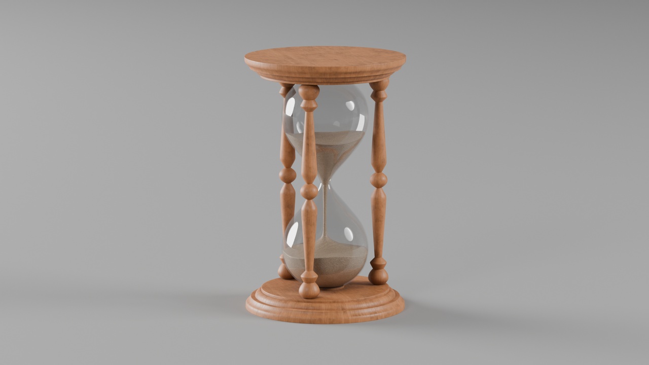 Media 1 for listing Vintage wooden houglass