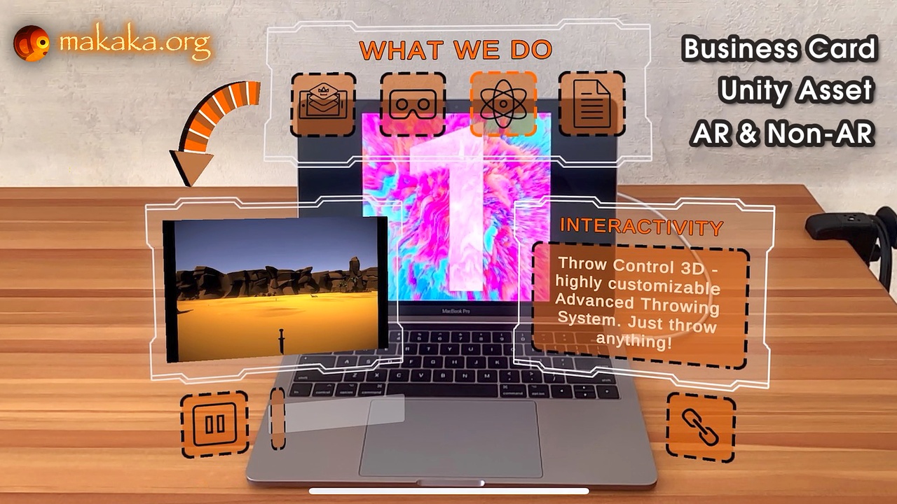 Media 1 for listing Business Card 3D and AR - Unity Template Project with Multiple Image Tracking