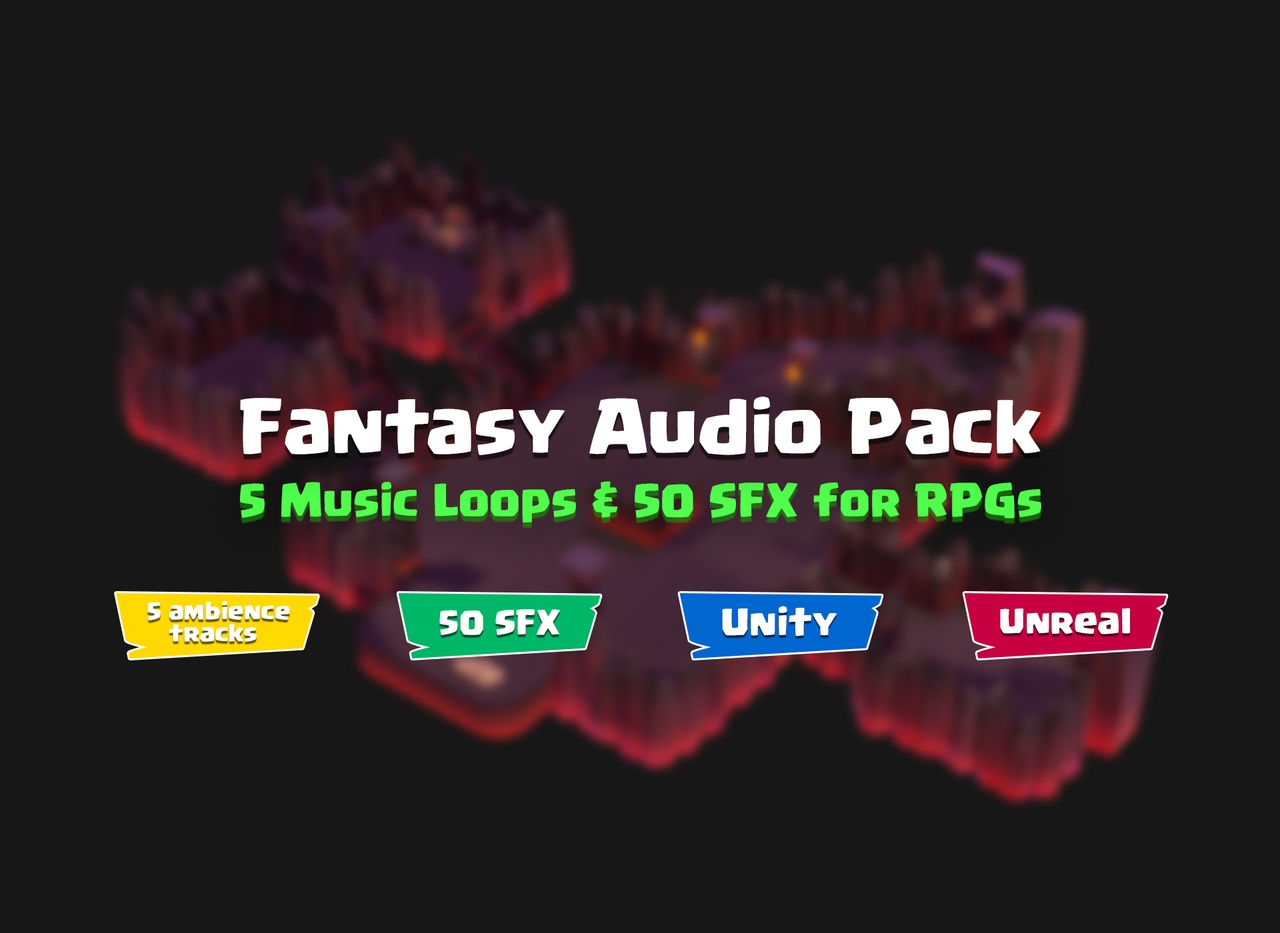 Media 1 for listing Complete Fantasy Audio Pack – Ambience + SFX (WAV + MP3 + Unity + Unreal)