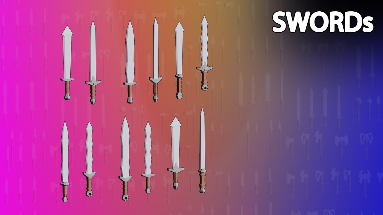 Media 1 for listing LOWPOLY MELEE WEAPON