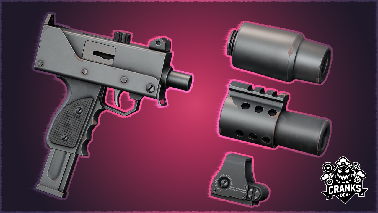 Media 1 for listing Stylized SMG - Modular Submachine Gun Pack