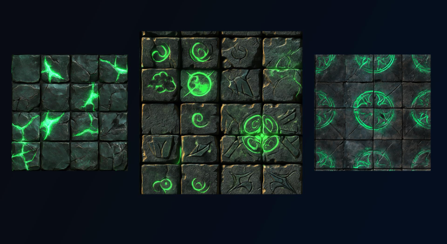 NHC - Green Evil Textures | Fab