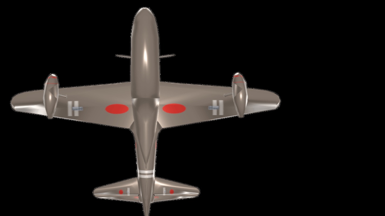 Media 1 for listing Nakajima A6M2-N, Rufe, WW2, Japanese, Seaplane, gLTF, GLB
