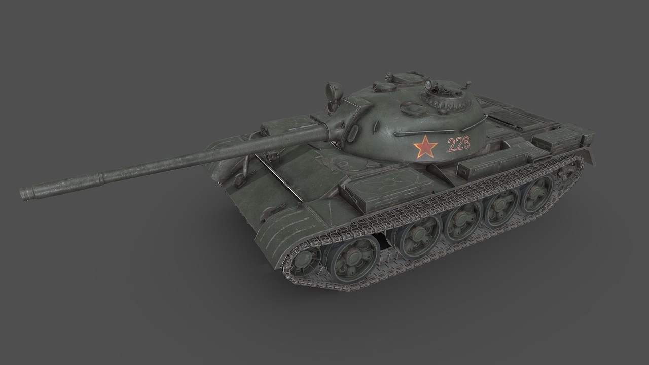 T-54/T-55 Soviet Main Battle Tank | Fab