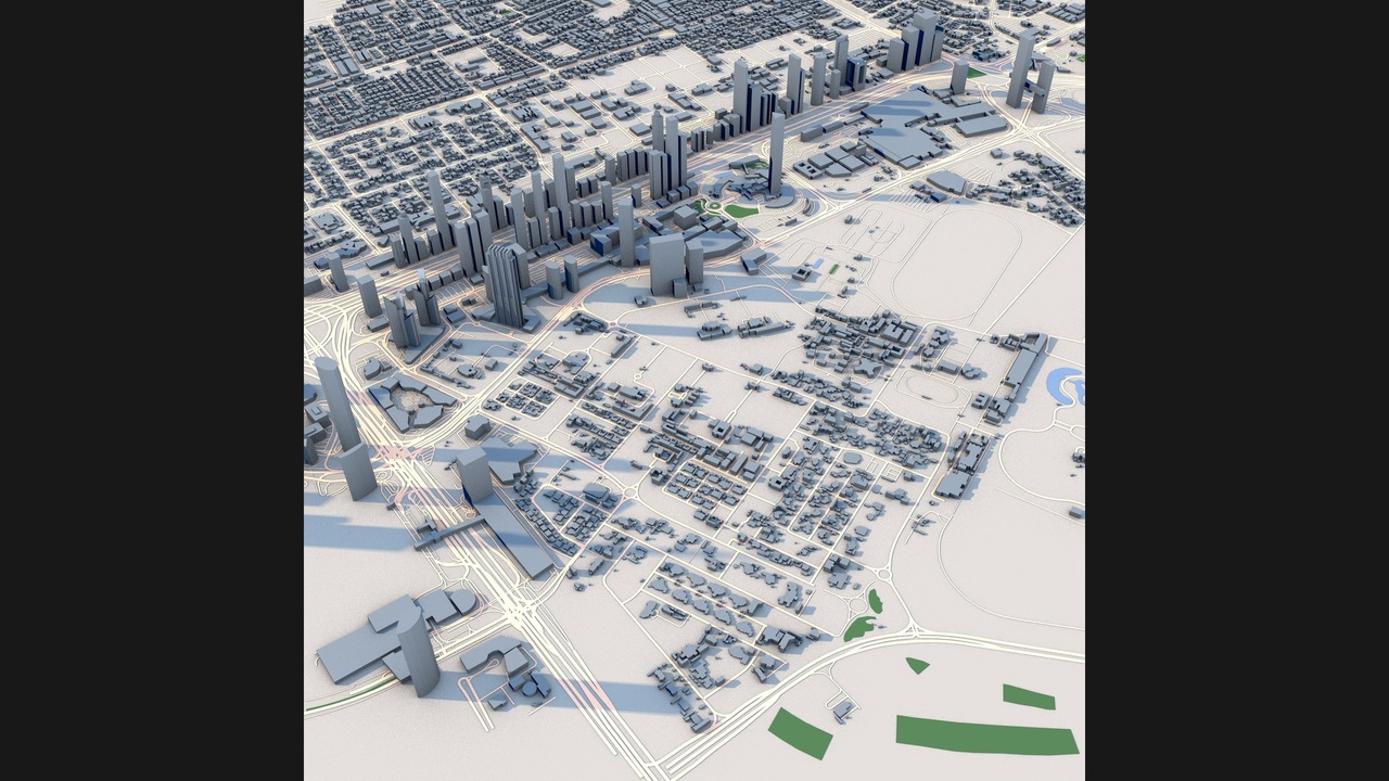 Media 1 for listing Dubai City United Arab Emirates | Detailed Urban Landscape 3D Model