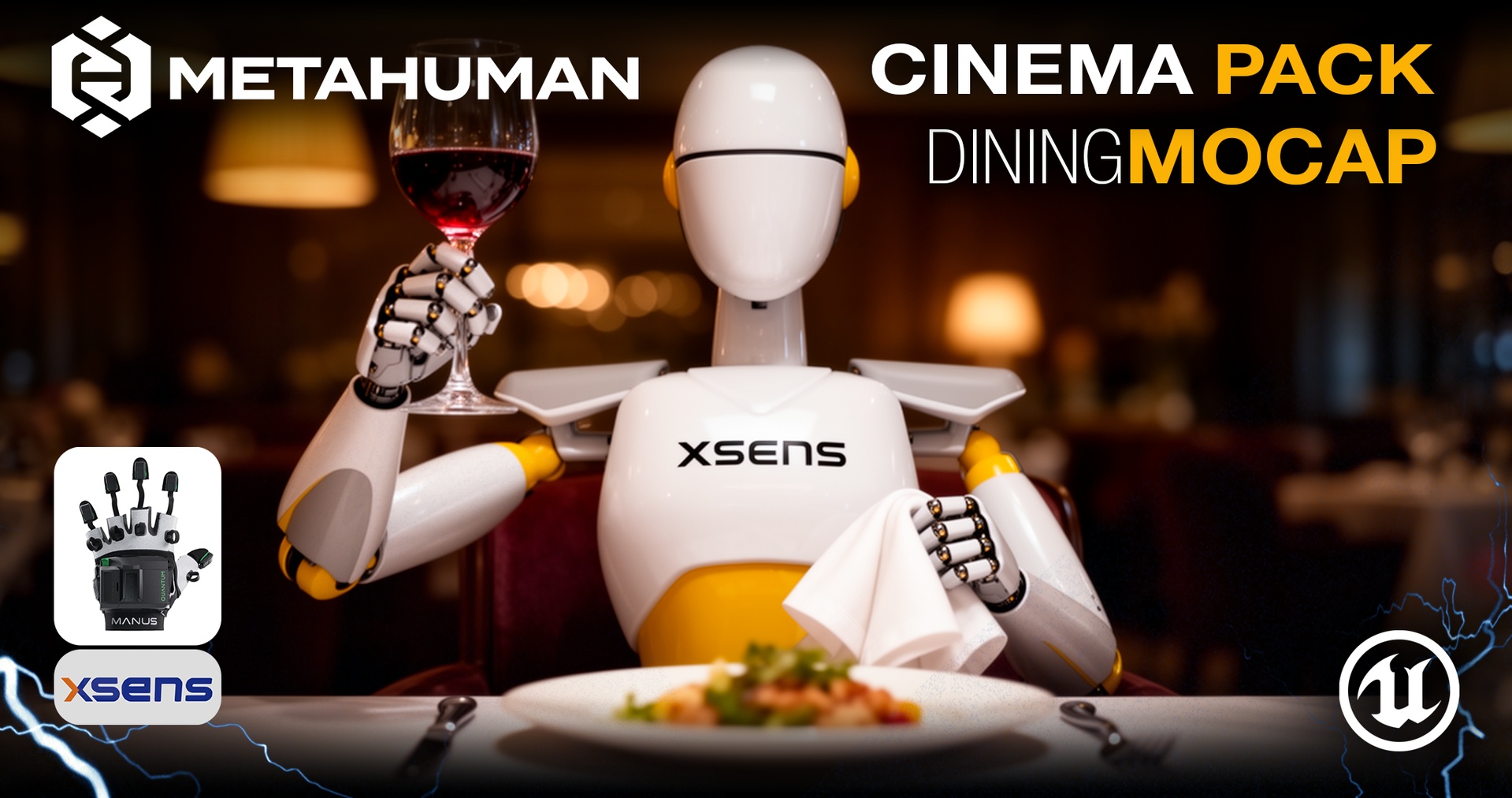Media 1 for listing MetaHuman Cinema Pack : Dining Mocap