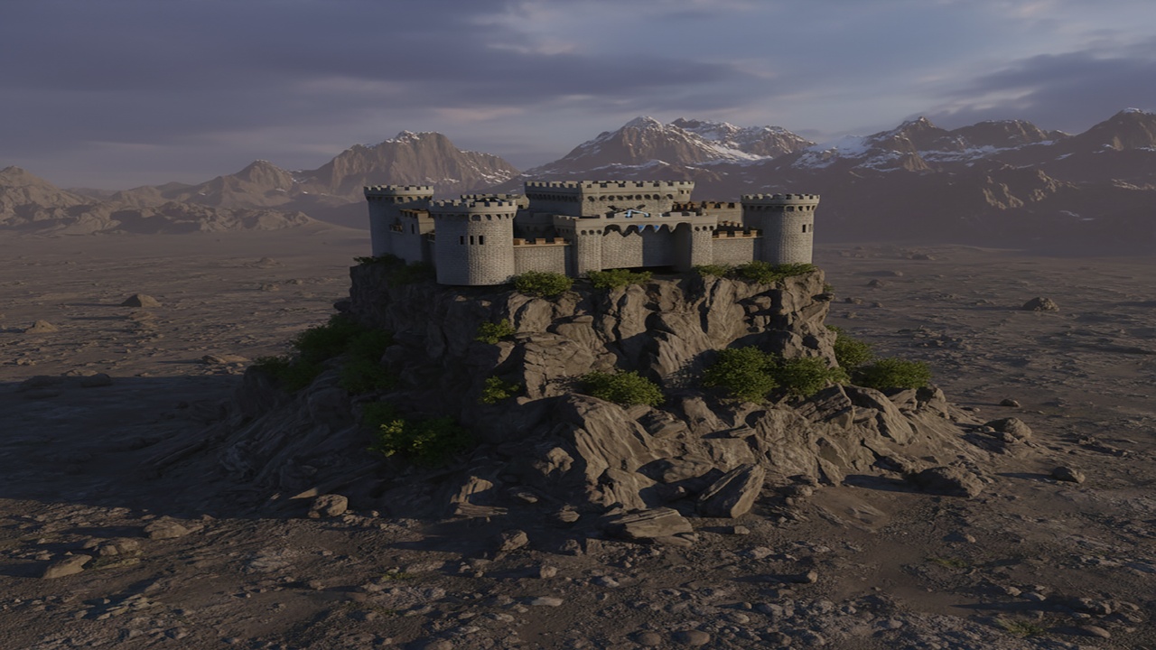 Medieval Stone Fortress Castle 3D Model | Fab