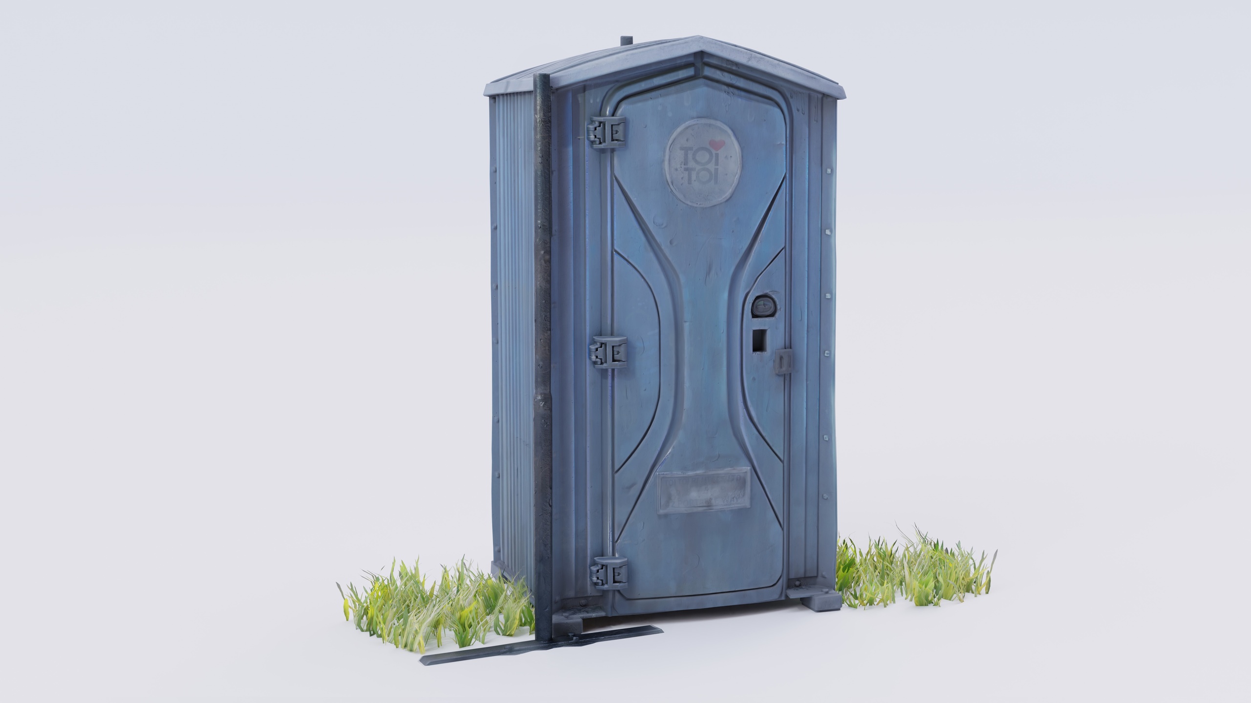 Media 1 for listing Industrial ToiToi mobile toilet with support gameready 4k PBR