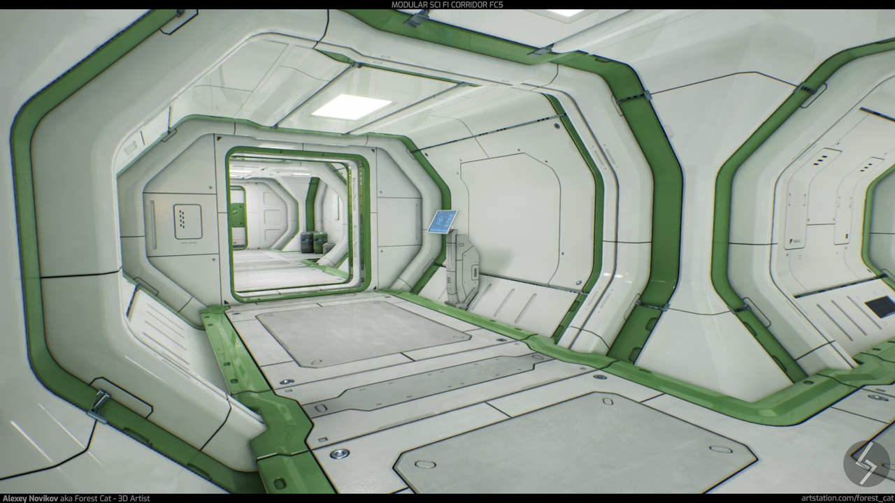 Media 1 for listing Modular Sci Fi Corridor FC5