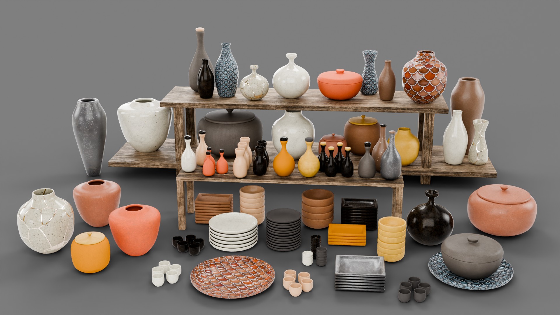 Asian Pottery and Ceramic Props | Fab