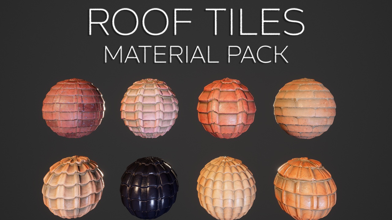 Media 1 for listing Roof Tiles Material Pack Vol.1