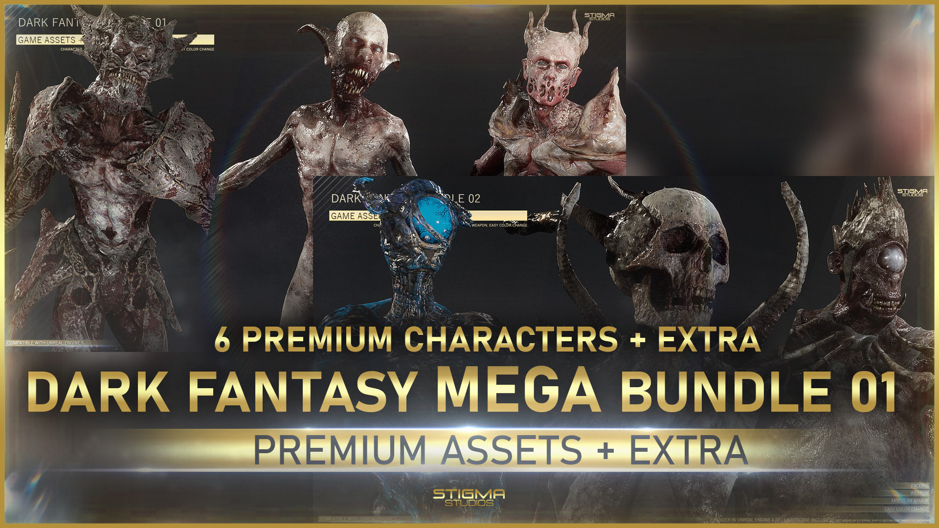 Dark Fantasy Mega Bundle 01 - Premium Assets + Extra | STIGMA STUDIOS | Fab