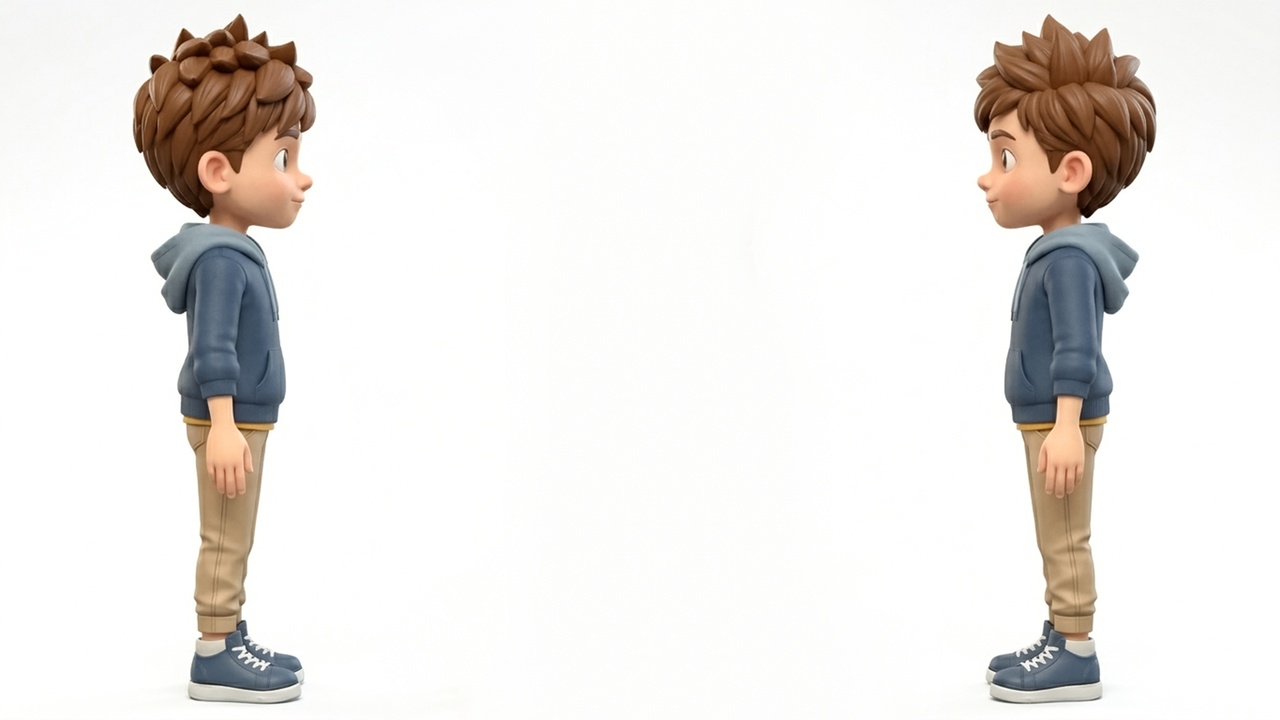 Media 1 for listing Stylized Cartoon Boy Character – Rigged Game and Cartoon Ready